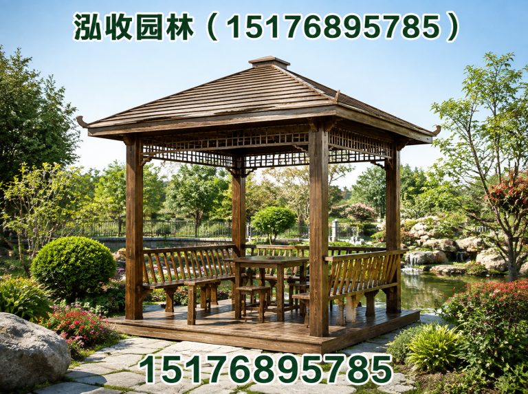 呼伦贝尔防腐木凉亭展示图